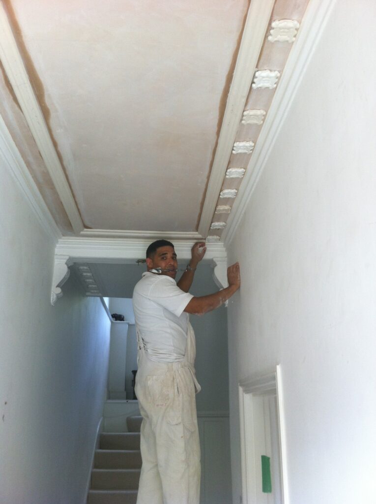 Cornice Repairs London by St James Plastering Services